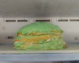 Foto langkah ke 4 dari resep Crepes Cake Pandan.