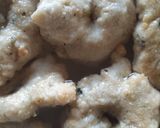 A picture of step 1 of Dahi bhalle.