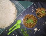 A picture of step 7 of White lobia's Dry Curry / Black eyed Bean's Curry.