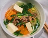 Hình bước làm 4 của món Canh thịt dê nấu cải thảo, đậu hũ non