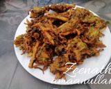 A picture of step 2 of Palak and Finger Chip Pakoras.
