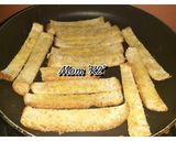 Foto langkah ke 6 dari resep BAGELAN KULIT ROTI TEFLON MOM 'K2'.