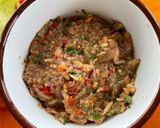 รูปขั้นตอนการทำที่ 2 ของ น้ำพริกเห็ดนางฟ้า 🍄🌶️ผักลวกที่ชอบ🥬