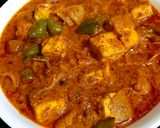 A picture of step 11 of Kadai Paneer.