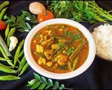 A picture of step 5 of Sindhi Kadhi.