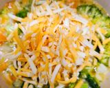 A picture of step 4 of Cheesy Rice And Broccoli Soup.