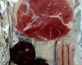 A picture of step 1 of My Mixed Grill without the Steak and Pork Chop. ❤.