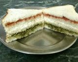 A picture of step 7 of Tricolour (tiranga) Sandwich.
