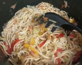 A picture of step 3 of Veg hakka noodles.