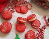 A picture of step 31 of Christmas French Macarons with Lemon Buttercream Frosting.