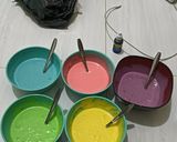Foto langkah ke 2 dari resep Bolu Pelangi / Rainbow Cake.
