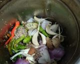 A picture of step 1 of Mutton Curry.