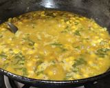 A picture of step 9 of Palak aloo chana dal sabzi.
