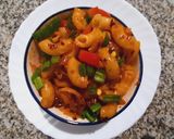 A picture of step 6 of Masala Macaroni-Desi Tadka.