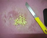 A picture of step 2 of Aam halwa.