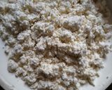 A picture of step 2 of Ilish pati sandesh.