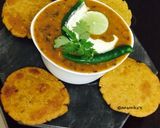 A picture of step 9 of Jowar Sorghum White Millet Masala Poori.