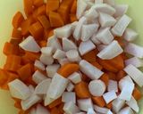 Tárkonyos raguleves recept fázis 1 fotója