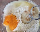A picture of step 2 of Soft Pumpkin Donuts.