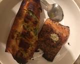 Quick Grilled salmon with Garlic bread