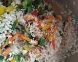 A picture of step 4 of Mixed Veg Fried Rice in Pressure cooker.