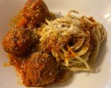 Foto langkah ke 4 dari resep Spagetti meatballs with vodka sauce.