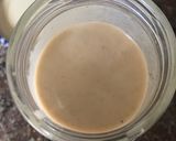 A picture of step 1 of Berries with tahini sauce.