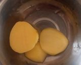A picture of step 1 of Tandori fries Valentine day fries 😂❤️.