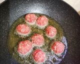 Foto langkah ke 3 dari resep Bola Daging Sapi isi telur puyuh,bumbu 🍅.