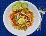 A picture of step 3 of Thai 'Som Tam' Green Papaya Salad.