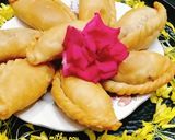 बादाम गुलाब करंजी (badam gulab karanji recipe in Hindi) रेसिपी चरण 6 फोटो