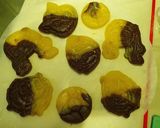 氣炸 手工檸檬巧克力雙色餅乾 ~鬼滅之刃的食譜步驟6照片