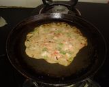 A picture of step 3 of Bread uttapam.