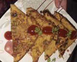 A picture of step 3 of Bread toast on tawa.