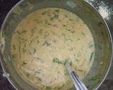 A picture of step 2 of Besan ka chilla.