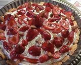 Foto del paso 8 de la receta: Tarta de frutillas, con almíbar de naranja, frutillas y almendra