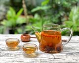 Hình bước làm 3 của món Trà Kỷ Tử Táo Đỏ Hoa Cúc