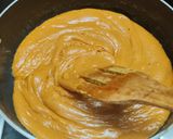 A picture of step 4 of Jaggery Mysore Pak.