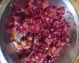 A picture of step 2 of Cheese spread vegetable sandwich.