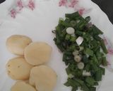 A picture of step 1 of Leek Sandwich.