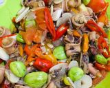 Foto langkah ke 3 dari resep Cumi asin masak Bawang Petai.