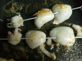 Brocheta de sepia al ajillo