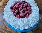 A picture of step 8 of Raspberry Tres Leches Cake.