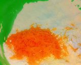 A picture of step 3 of Chapati malenge/carrots 😋😋😋.