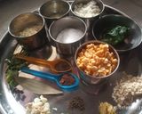 A picture of step 1 of Hara bhara kebab.