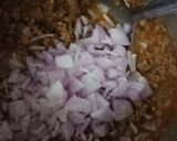 A picture of step 2 of Achari qeema.
