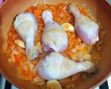 Foto del paso 5 de la receta: Muslos de pollo con espaguetis partidos y Sindhi biryani
