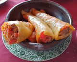 Foto del paso 4 de la receta: Ajíes rellenos en salsa de tomate natural. 🌶️🍅🌶️🍽️
