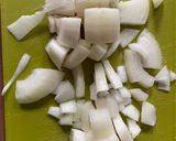 A picture of step 1 of Giant stuffed vegan tortillas.