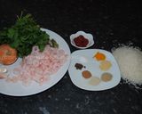 A picture of step 23 of Persian spicy prawn with rice.